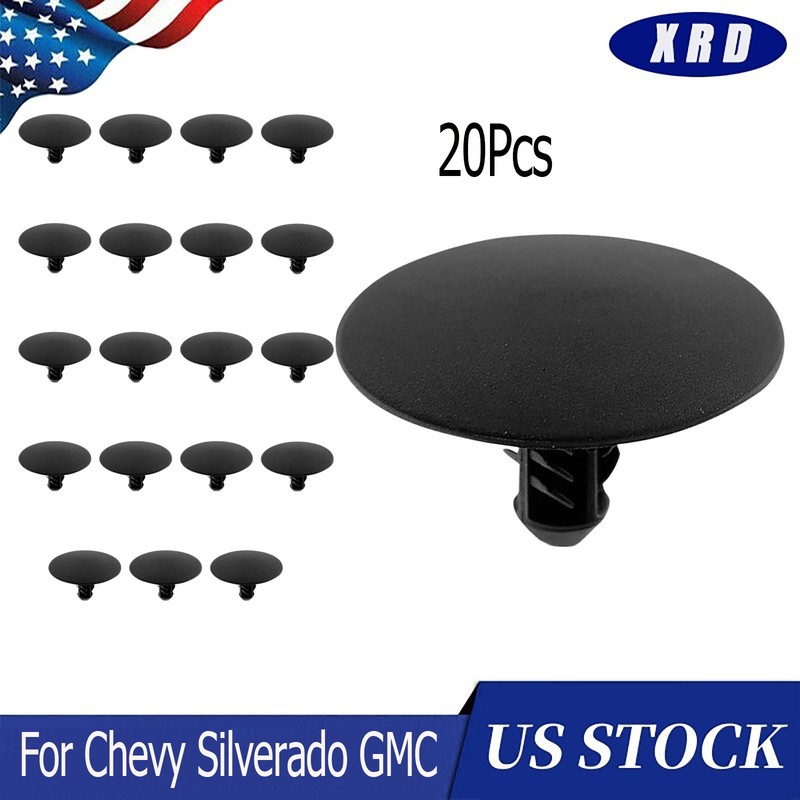 20x Nylon Hood Insulation Retainer Clips For Chevy GMC Buick Silverado Sierra