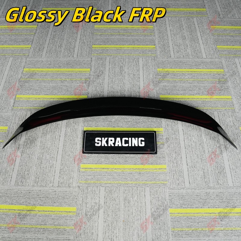 Unpainted/Glossy Black FRP/Carbon Fiber Rear Spoiler Wing For Cadillac CT4 20-26 gallery