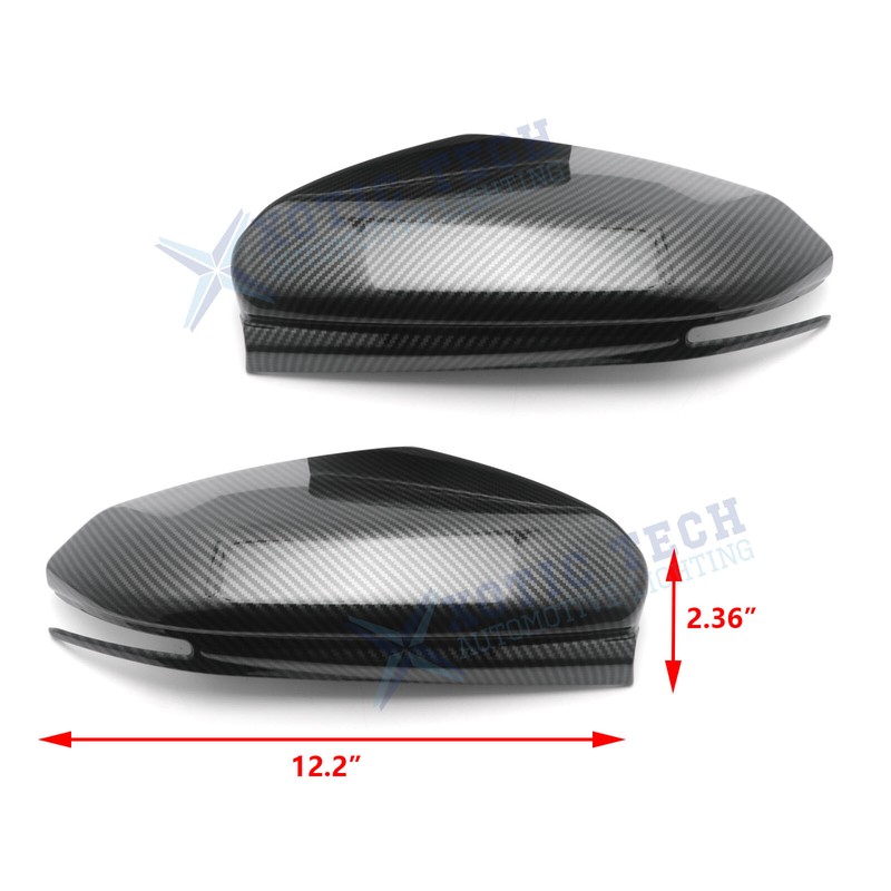 Carbon Look Side Rearview Mirror Caps Covers Protector For Honda Civic 2016-21 gallery