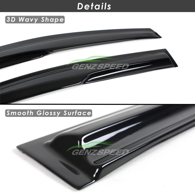 For 2019-2025 Mazda 3 Sedan JDM Mugen Style Window Visors Rain Guards Deflectors gallery