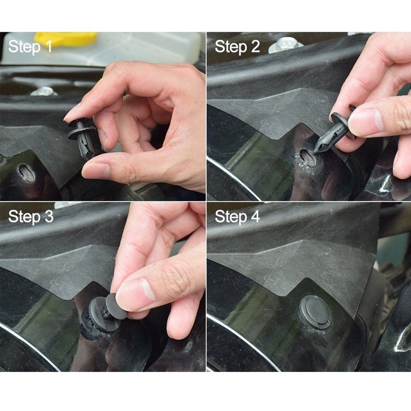 50 Pieces Universal Nylon Plastic Fastener Rivet Clips Retainers For Ford Chevy gallery