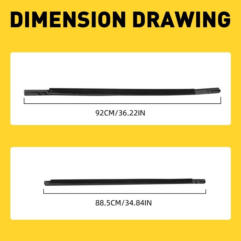 4PCS Weatherstrip Belt Window Trim Moulding Seal For Honda Civic 2016-2021 gallery