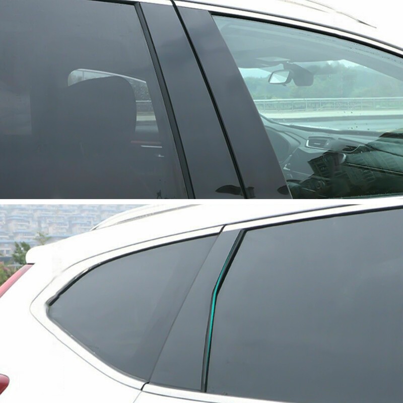 2set Black Window Door Posts Pillar Trim Cover For Set Honda CR-V CRV 2017-2022 gallery
