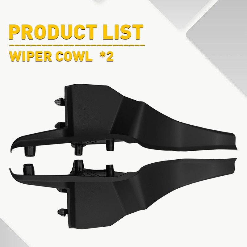 2Pcs/Set Windshield Wiper Cowl Cover Extension Cover Trim For Honda CRV 2017-22 gallery