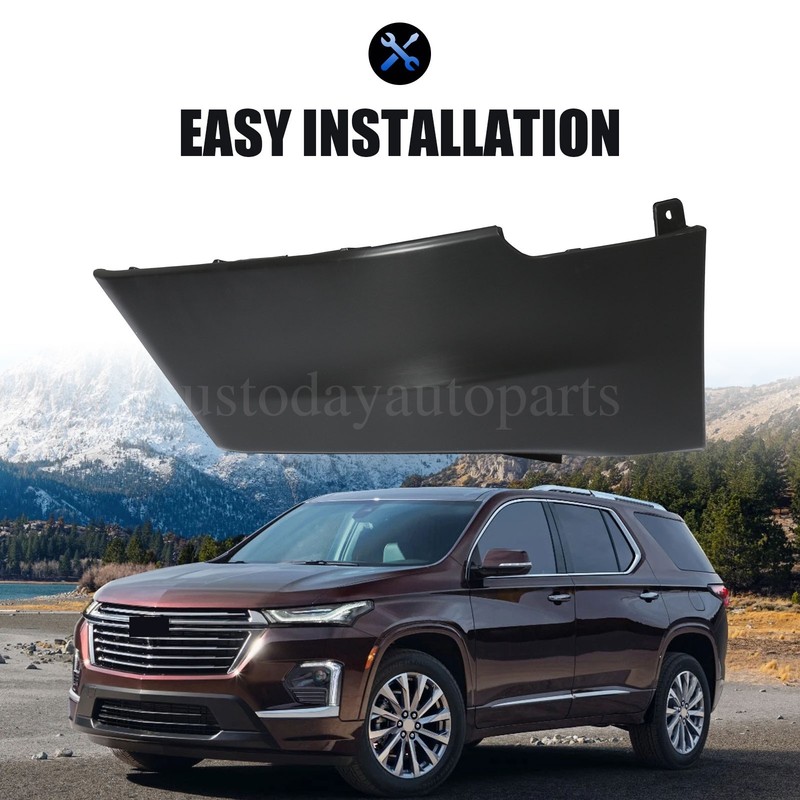 Left Front Bumper Cover End Cap Driver Side For 2022 2023 2024 Chevy Traverse gallery