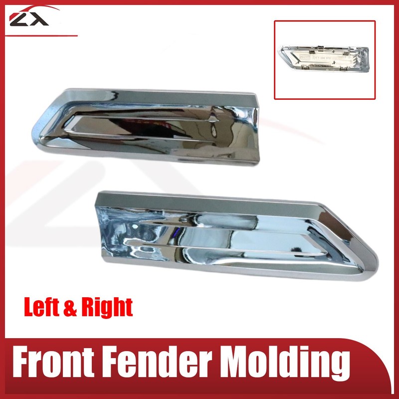 Covering Front Fender Molding Driver Passenger Side For BMW 7 Series F01 F02 LCI