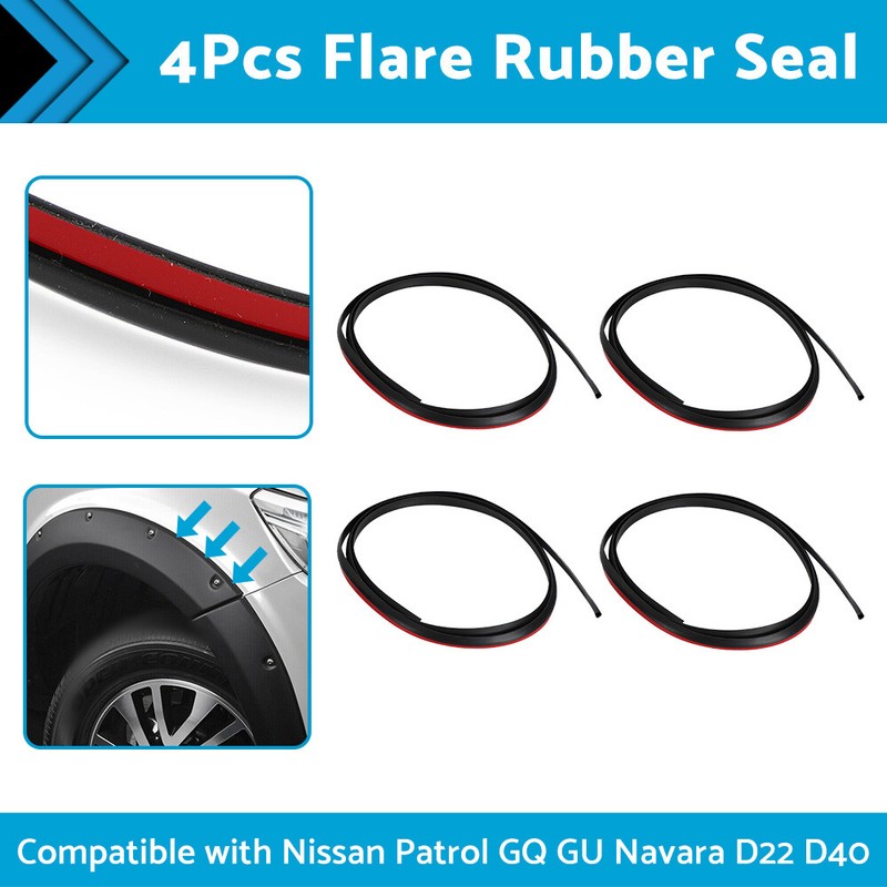 4Pcs Flare Seal Rubber Mould Suitable for Nissan Patrol GQ Y60 GU Y61 Y62 Navara
