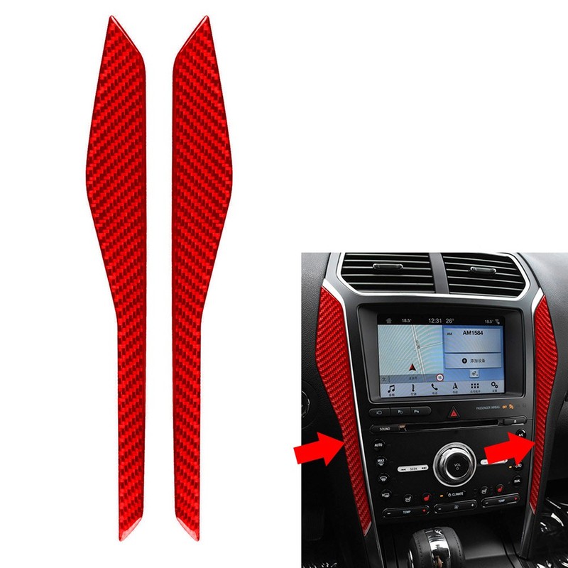Center Console Both Side Edge Cover Trim For Ford Explorer 2013-2019