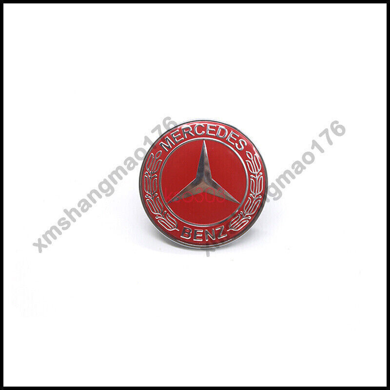 Red Front Hood Emblem AMG Flat Laurel Wreath Badge 0008171701 gallery