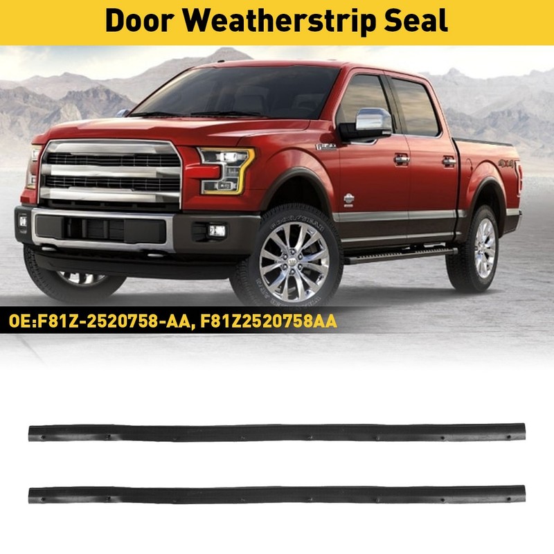 2X Front Left & Right Lower Door Weatherstrip Seal For 2000-2005 Ford Excursion
