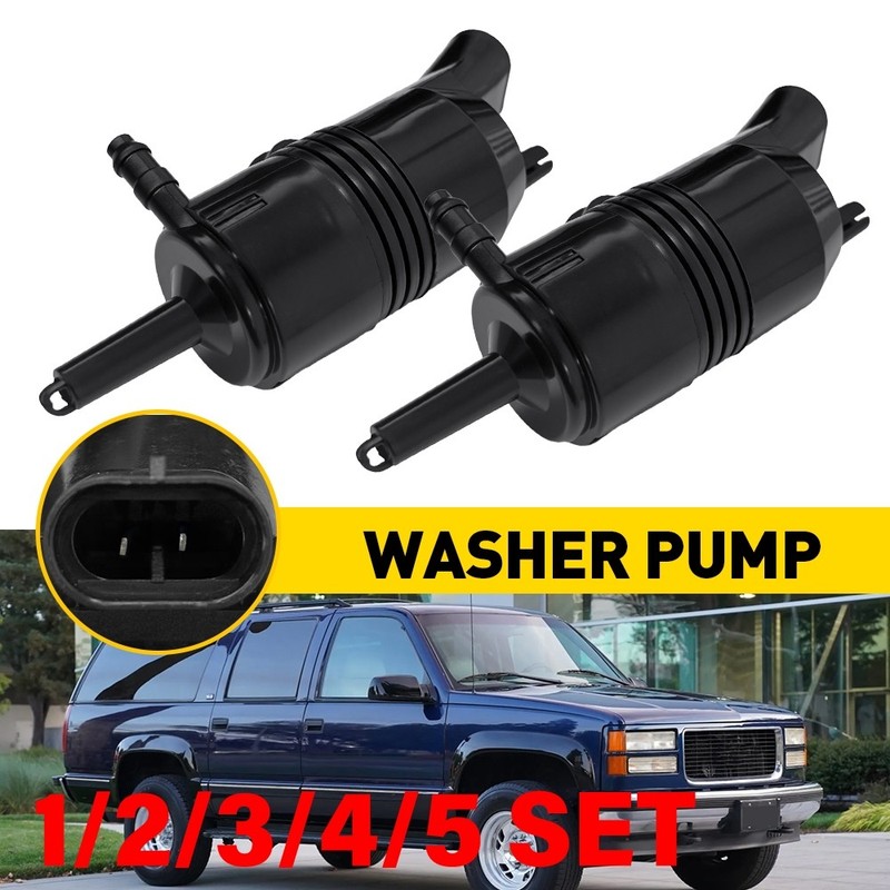 172189 19244683 Windshield Washer Pump with Grommet For Chevrolet & GMC 1-5SET