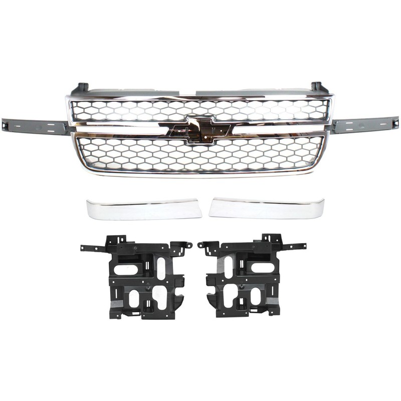 Grille Grill Front for Chevy Chevrolet Silverado 1500 HD Classic 2500 3500 Truck