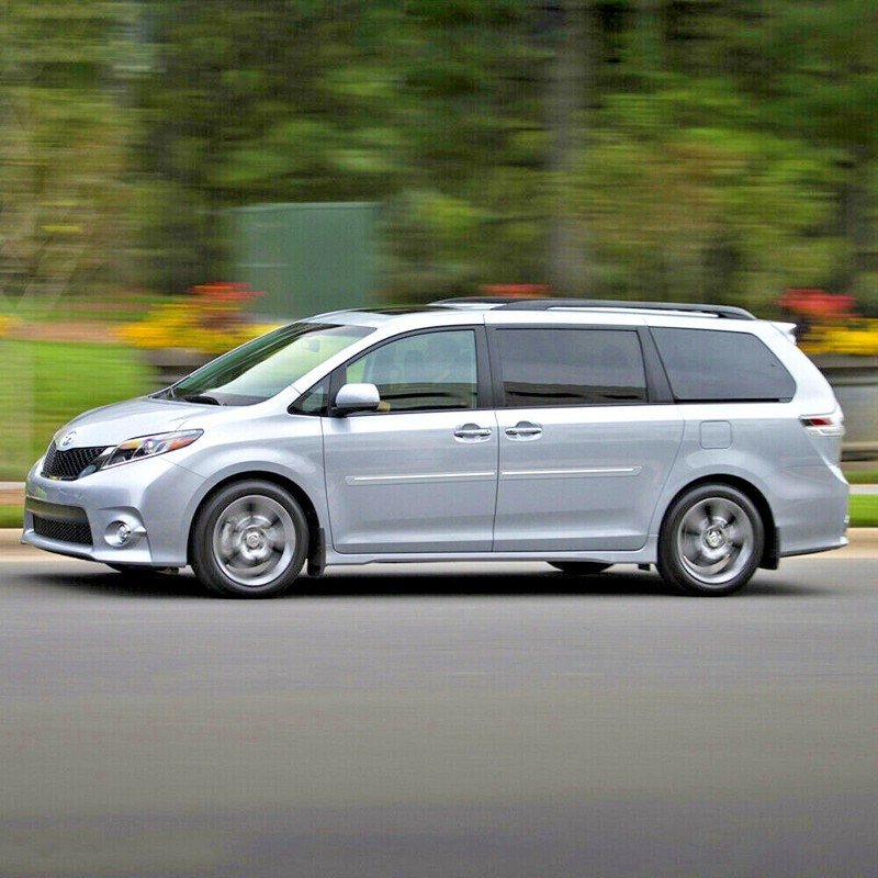 For: Toyota Sienna 2011-2020 Painted Side Moldings w/ Chrome Inserts #CF2-SIENNA gallery