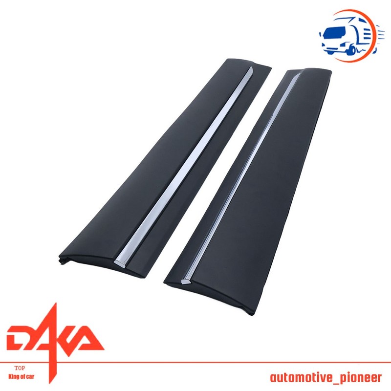 Front Lower Door Molding Trim W/Chrome Molding 2Pcs For 2019-2022 Honda Pilot