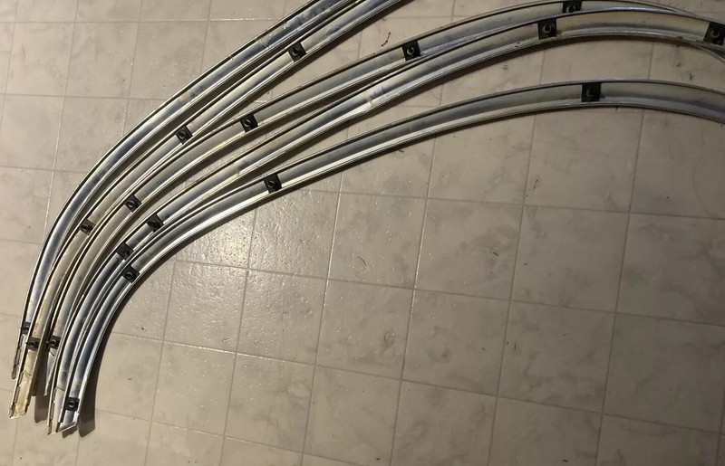 1980-1986 Ford F150/F250/F350 Truck Front/Rear Wheel Well Trim Moulding OEM Set gallery