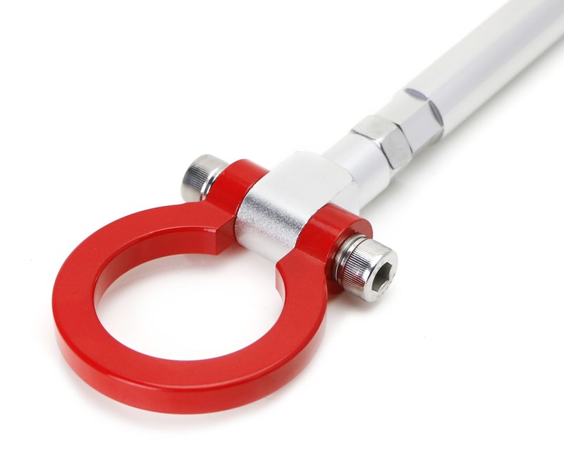JDM Red Track Racing Tow Hook Ring For 22+ Subaru BRZ, Toyota GR86 Front Bumper gallery