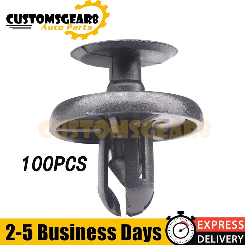 100 Pcs Engine Cover Grille Bumper Retainer Clips for #90467-07211 Toyota/ Lexus