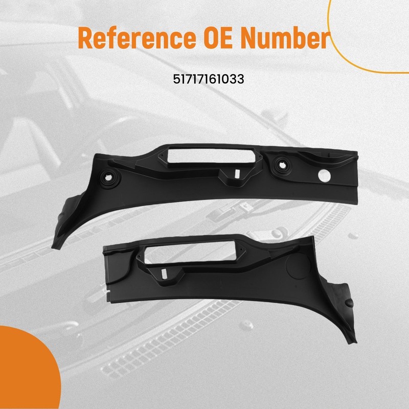Front Cover Panel for BMW 3-Series E92 E93 06-13 51717161033 Black Plastic LHD gallery