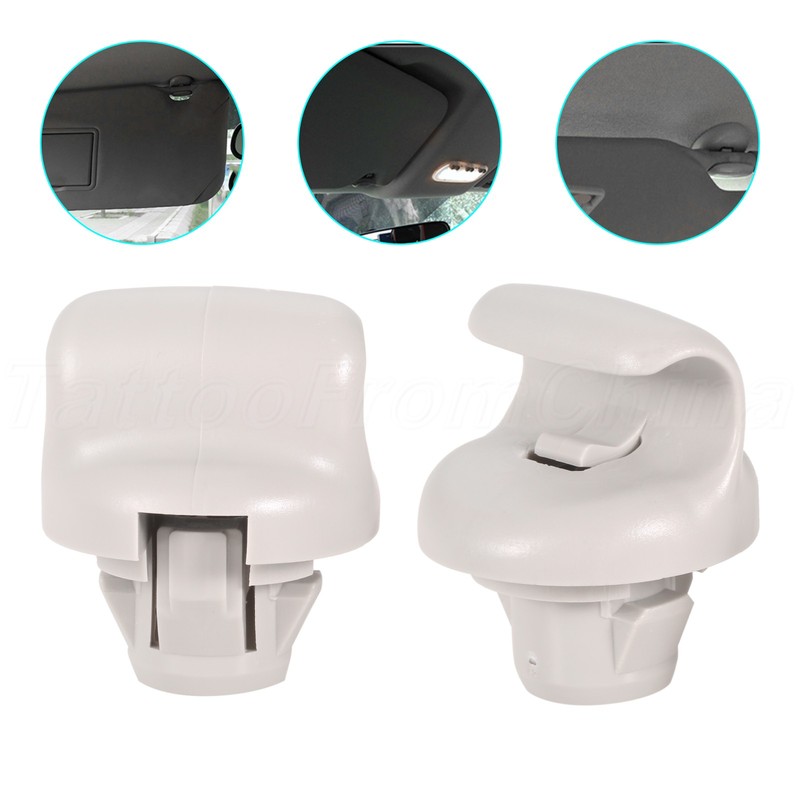 2x Car Sun Visor Bracket Clips 96409BC402 Replace for Nissan Qashqai J10 2007-13