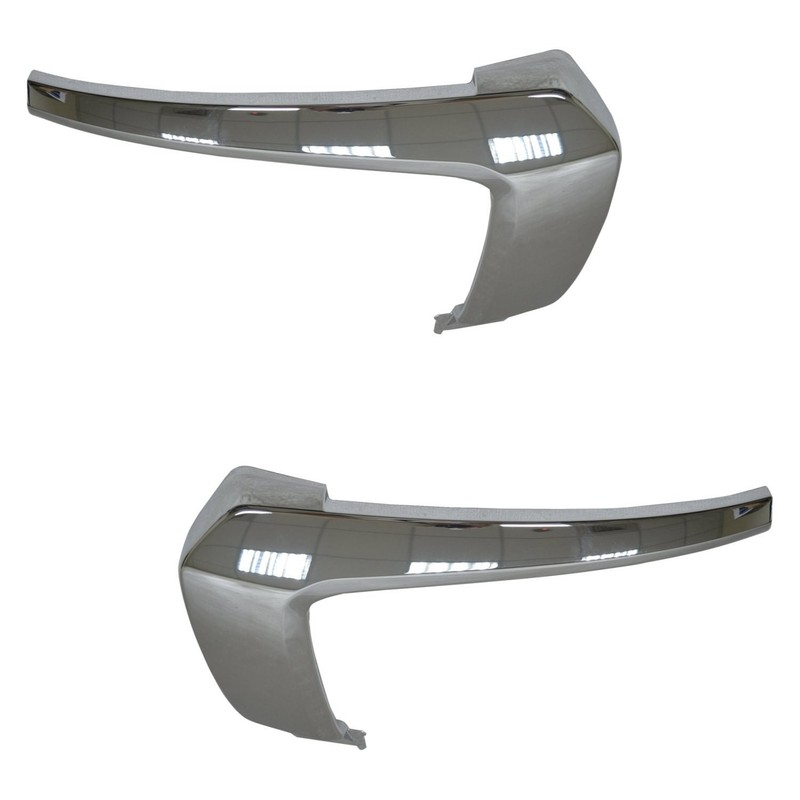 For Mitsubishi Outlander 16-20 Bumper Cover Molding Set Front Upper Driver &