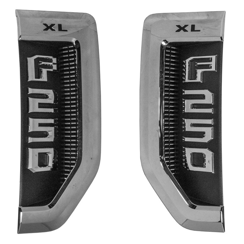 OEM NEW 17-20 Ford F-250 XL Super Duty Front Fender Emblem Badge Nameplate Set