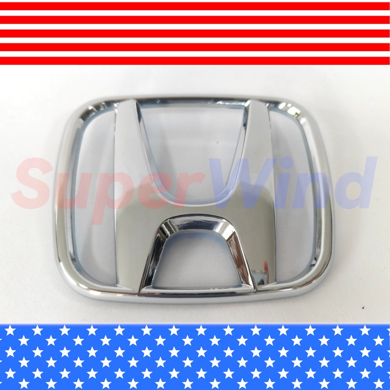 SuperWind for Honda Emblem Nameplate Accord 75700-S9A-G00 Grille Mounted Chrome