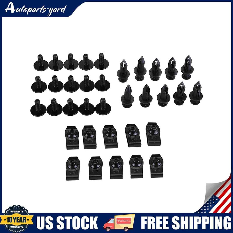 35Pcs Fastener Clip Fit For Honda And Most Of Car Models US Stock gallery