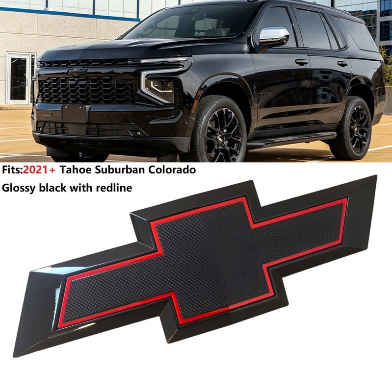 2021-2026 OEM Colorado Grille Badge Bowtie Emblem for Colorado Gloss Black Red