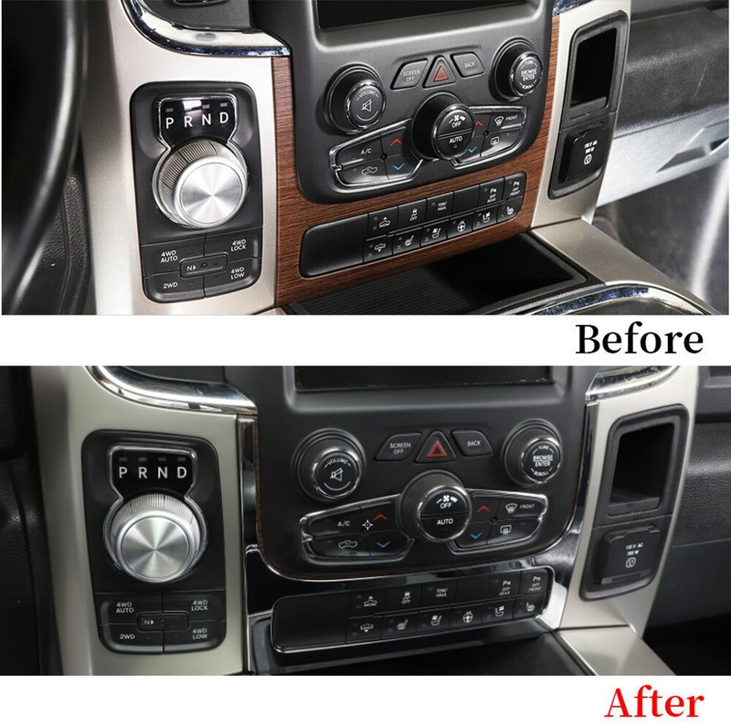 👍 Center Console Adjust Switch Cover Trim Frame For Dodge Ram 1500 10-17 Chrome gallery