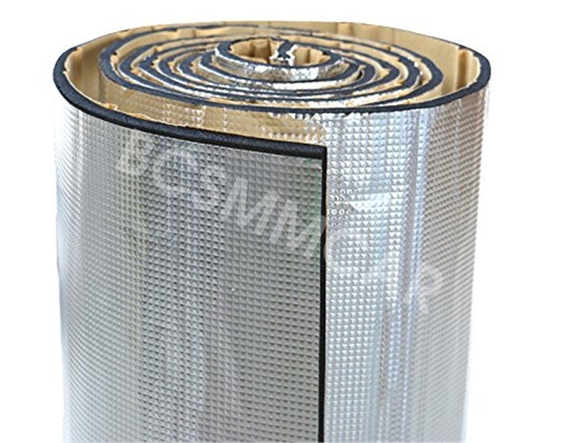 Heat Shield Dynamat Sound Deadener Car Hood 10mm Foam Mat PE Alumium Shield 1Pcs gallery