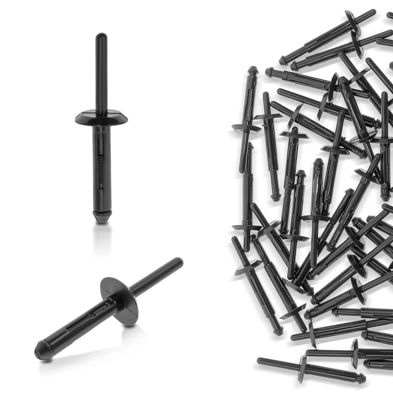 Set of 50 Nylon Plastic Bumper Rivets Car Body Fastener Retainer Clip For Nitro gallery