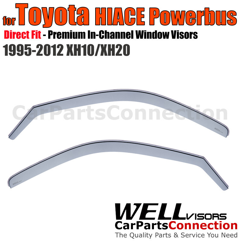 Wellvisors In-channel Window Visors For Toyota HIACE Powerbus XH10 XH20 95-12