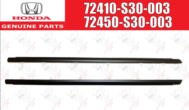HONDA Prelude BB GENUINE Window Door Molding Weather Strip Outer LH & RH Set OEM