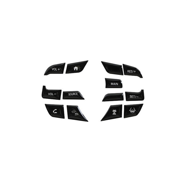 13pcs Black Steering Wheel Button Frame Trim For Honda Accord 10Th 2018-2021 gallery