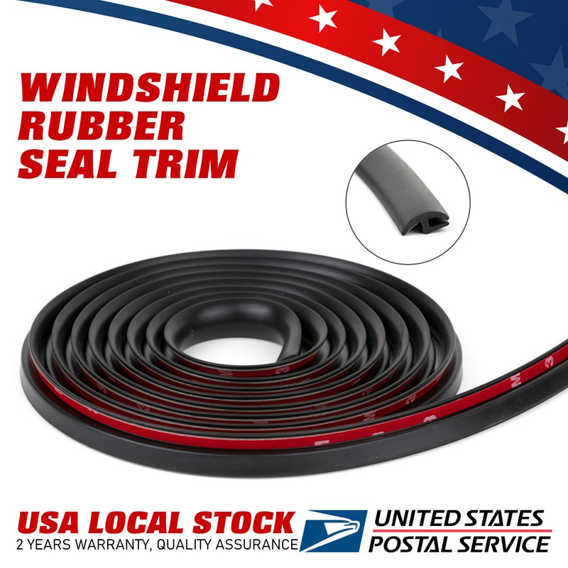Modigt Universal 10ft H-Shape black Durable car seal strip Waterproof Anti-dust