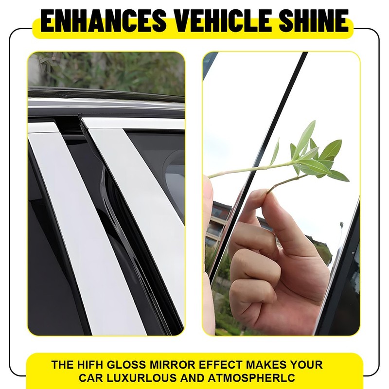 6PCS Fit For Lincoln Town Car 1998-2011 Chrome Pillar Posts Door Side Trim Cover gallery