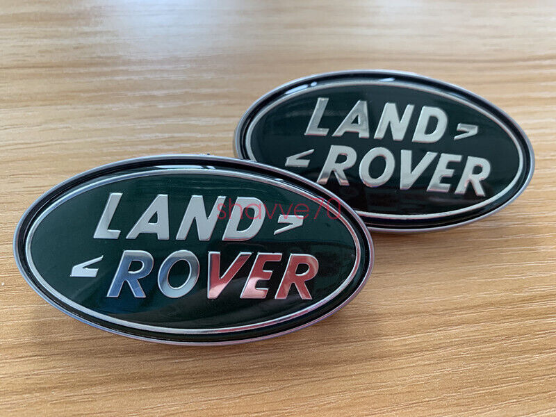 2PCS GREEN BODY SIDE PLATE BADGE EMBLEM FOR LAND ROVER LR2 FREELANDER 2 LR023286