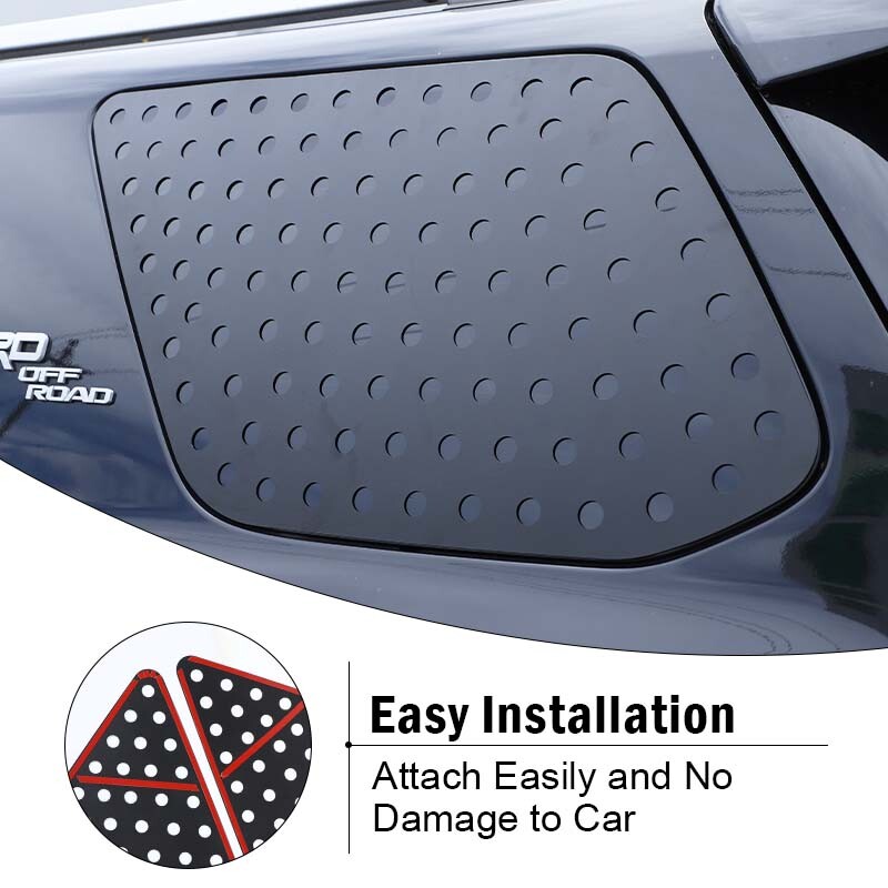 Auminum Rear Door Window Glass Decor Cover Trim For 4Runner 2010+ gallery