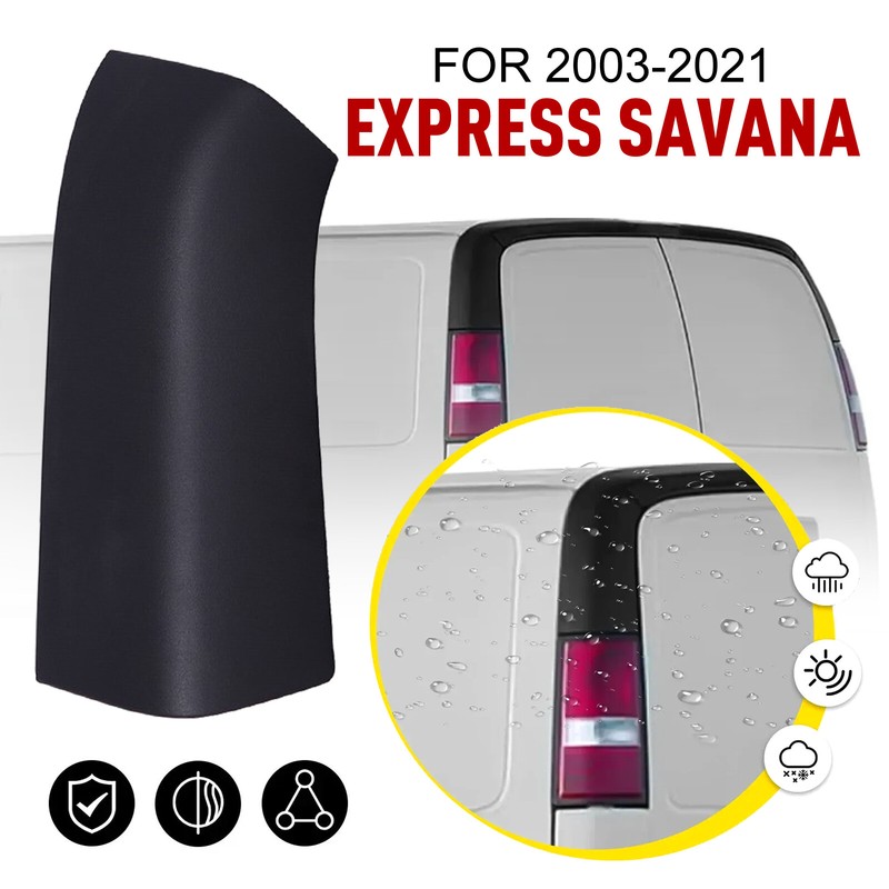 For 2003-23 Chevy Express GMC Savana Rear Upper Left Spoiler Corner Trim Panel
