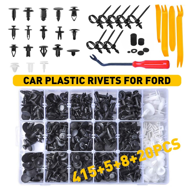 Car 415pcs Retainer Rivets Plastic Fastener Fender Push Pin Clips Bumper Trim gallery
