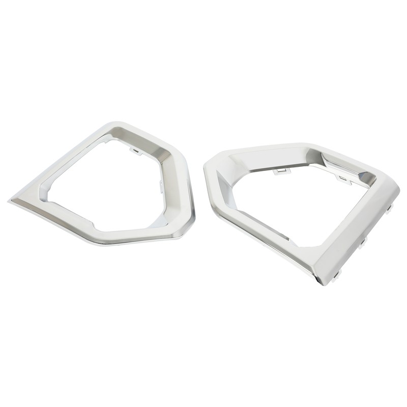 For GMC Sierra 1500 Denali 2019-2022 Front Fog Light Trim Bezel Cover Chrome Set gallery