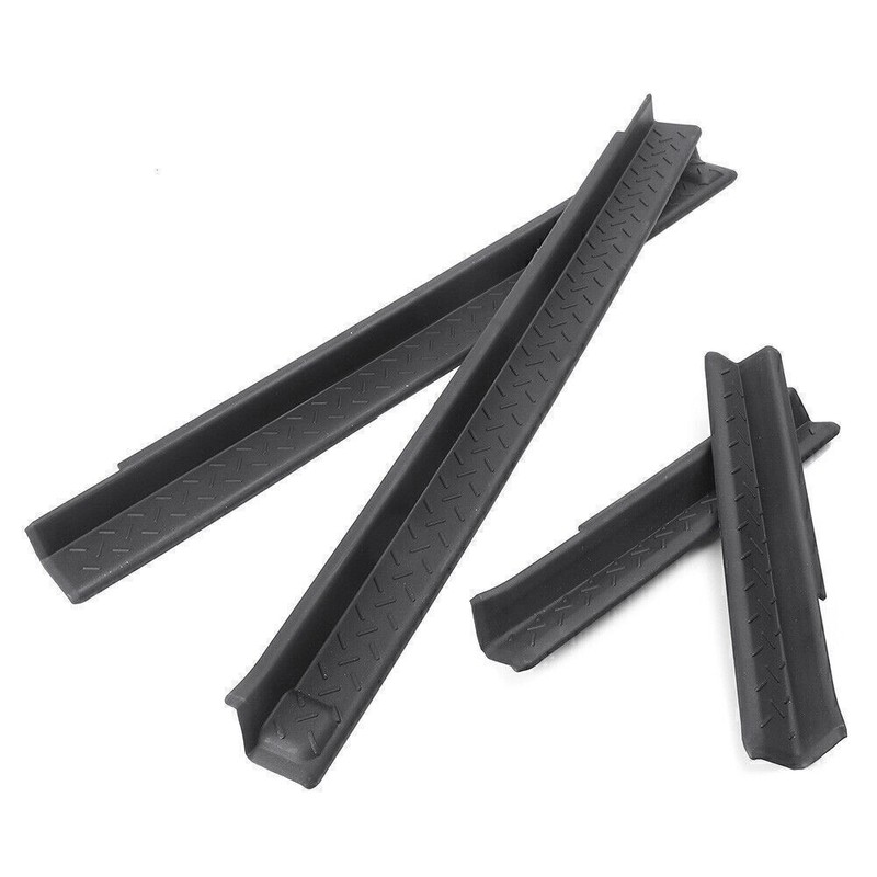 4PCS Door Sill Protector Scuff Plate Entry Guards Fit Jeep Wrangler JK 2007-2017 gallery