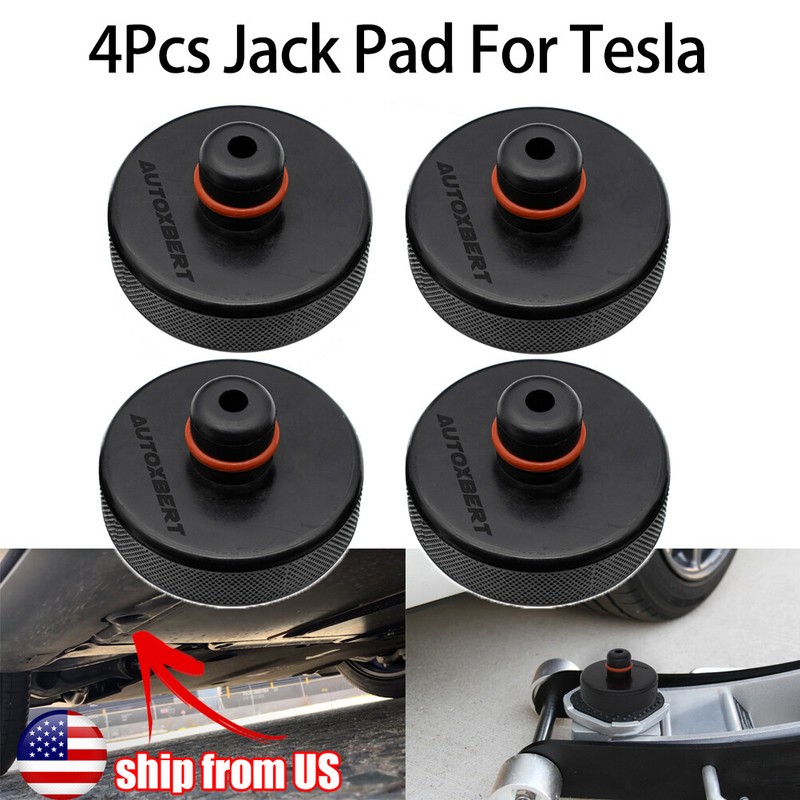 4Pcs Car Jack Pad Adapter Tool Rubber For Tesla Model 3 Model X Model Y Model S