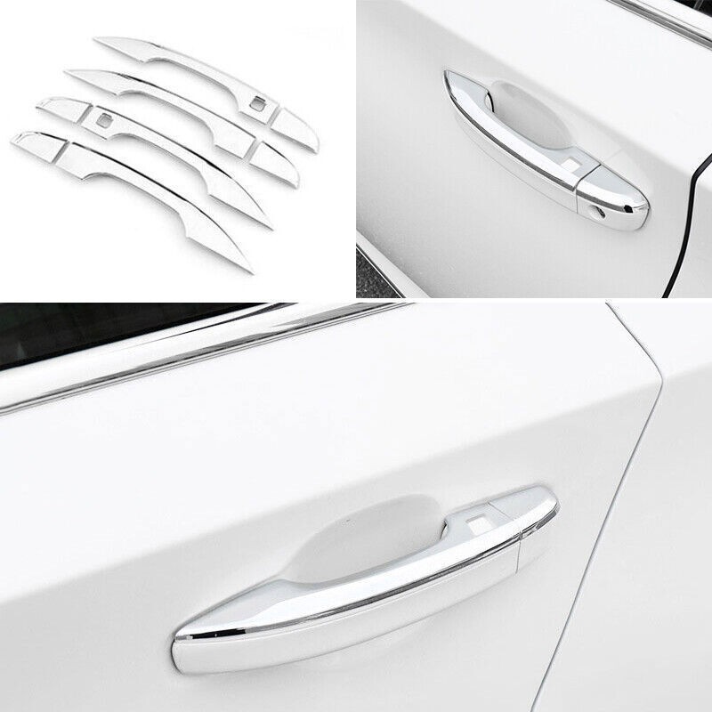 8X Side Smart Door Handle Cover Trim Steel Chrome Fit For Honda Accord 18-2022