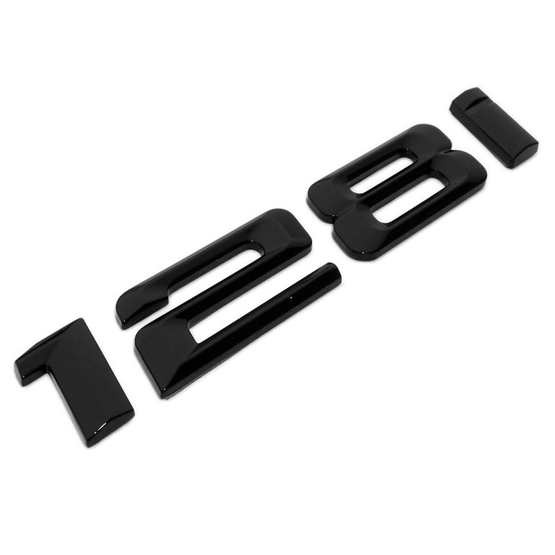 BMW 128i Rear Trunk Lid Nameplate Letter Emblem Badge M Performance Gloss Black