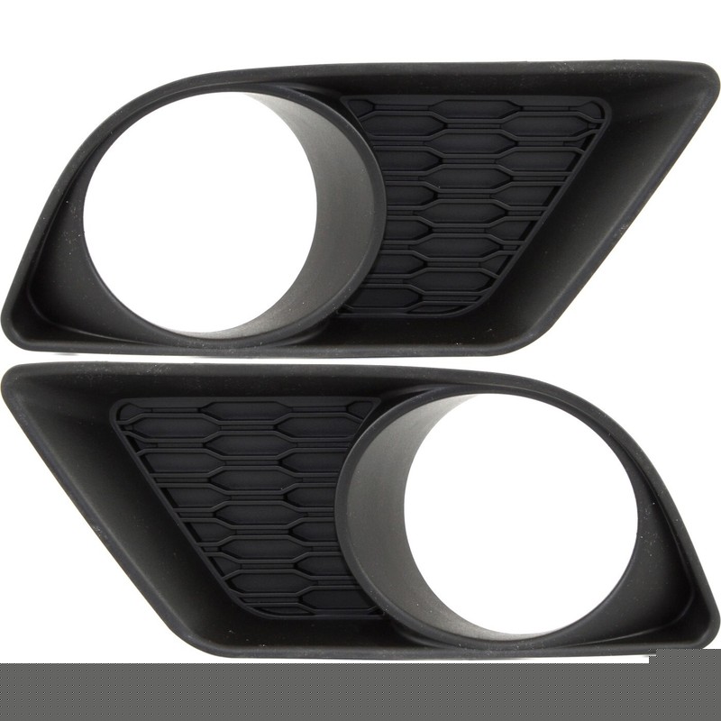 Fog Light Trim Set For 2011-2014 Dodge Charger Left & Right w/Fog Light Hole 2Pc