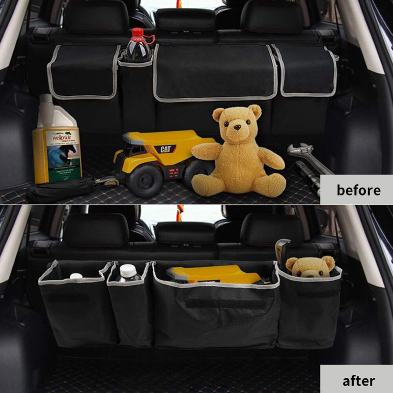 Car Trunk Organizer Oxford Interior Accessories Back Seat Storage Bag 4 Pocket gallery