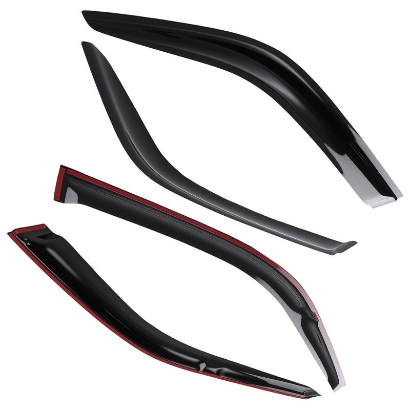 Window Deflectors Set for Honda Civic Sedan 92-95 Front Rear Adhesive