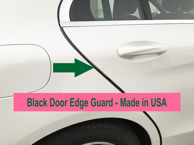 4PCS BLACK Door Edge Scratch Protector Guard Trim Molding For Chevy 2004-2018
