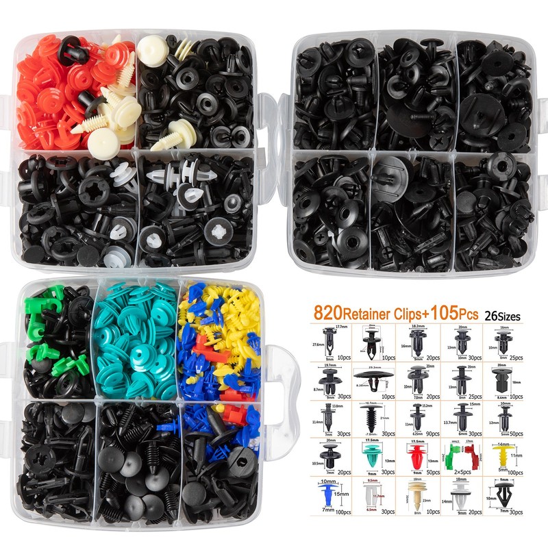 925pcs Auto Car Bumper Retainer Clips Kit Fastener Remover Push Pin Rivet Screw gallery